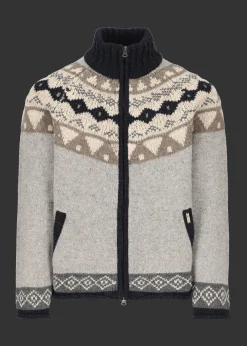 Herren Luis Trenker Strickjacke Mit Norwegermuster Luwall