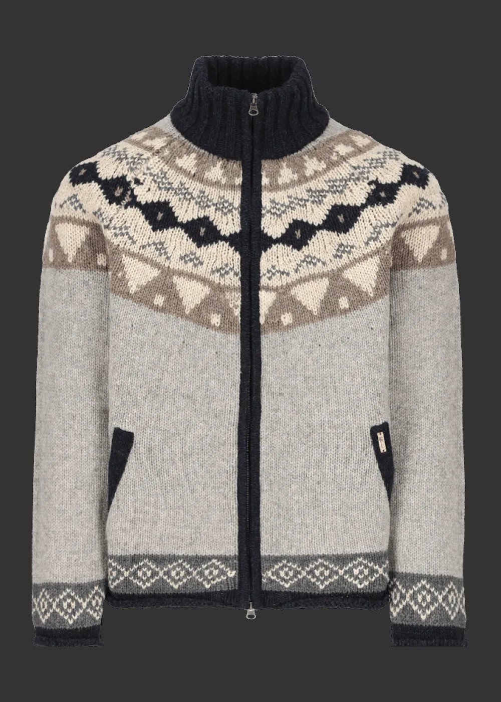 Herren Luis Trenker Strickjacke Mit Norwegermuster Luwall