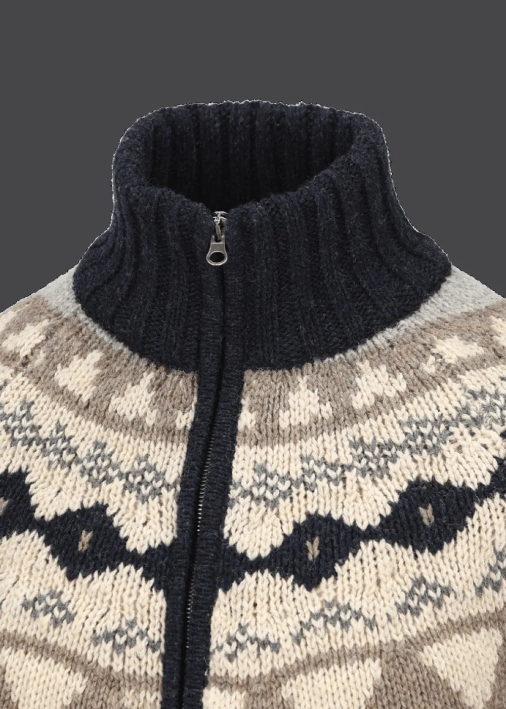 Herren Luis Trenker Strickjacke Mit Norwegermuster Luwall