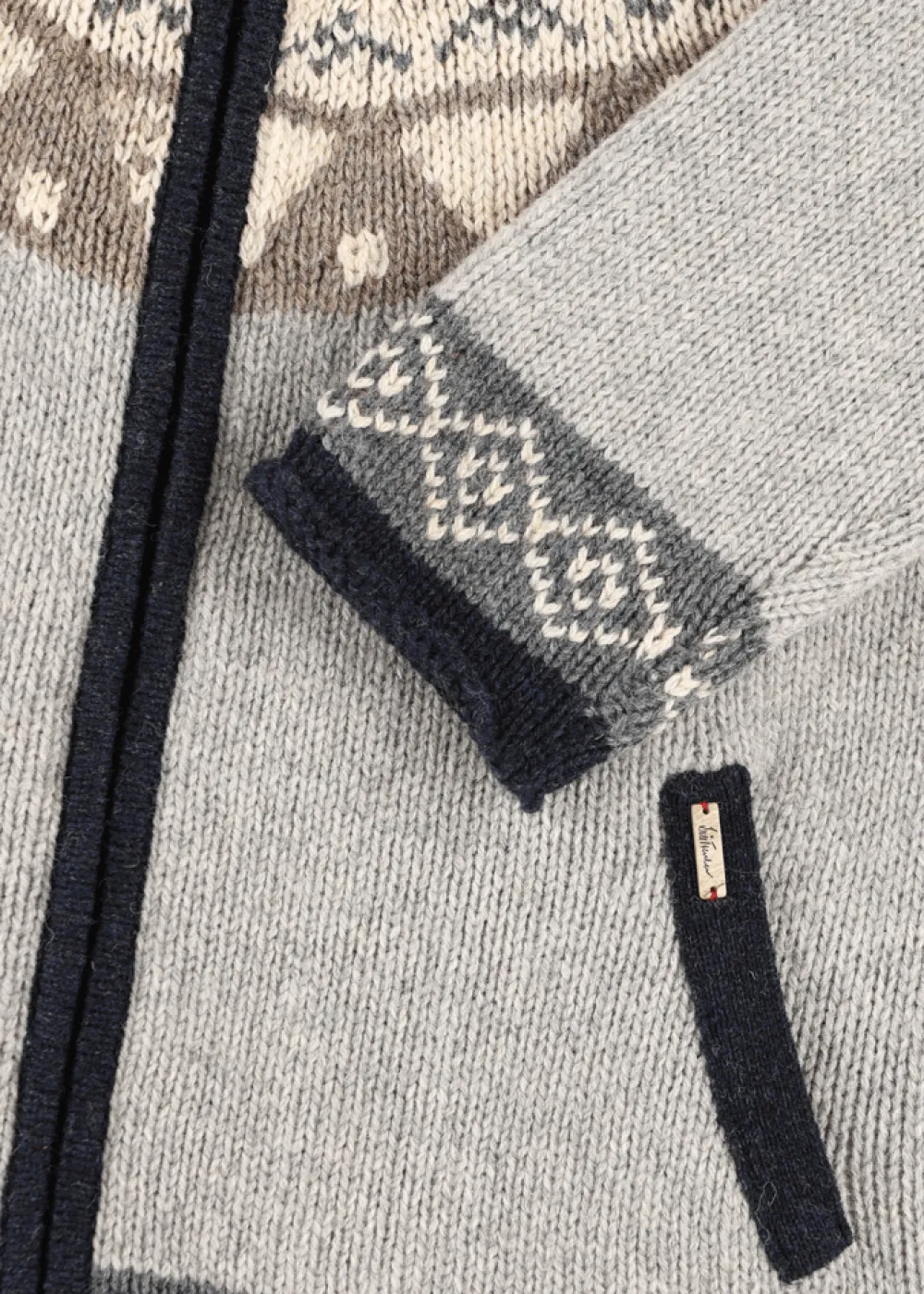 Herren Luis Trenker Strickjacke Mit Norwegermuster Luwall