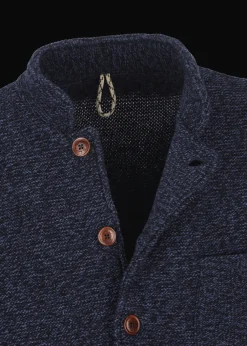 Herren Luis Trenker Strickjacke Mit Stehkragen Luwainer