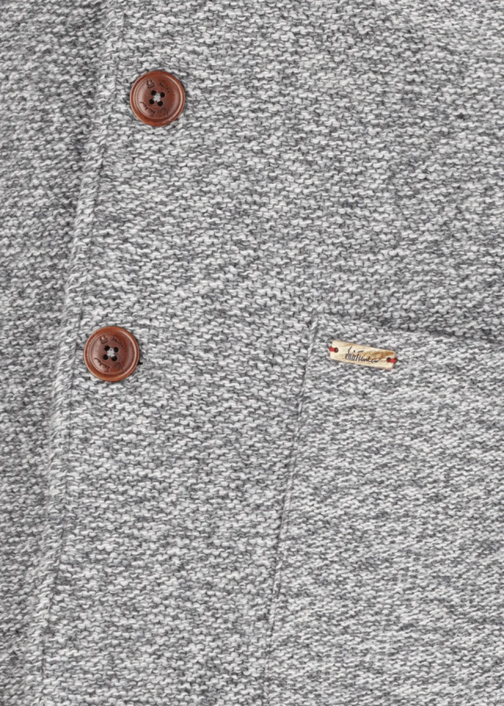 Herren Luis Trenker Strickjacke Mit Stehkragen Luwainer