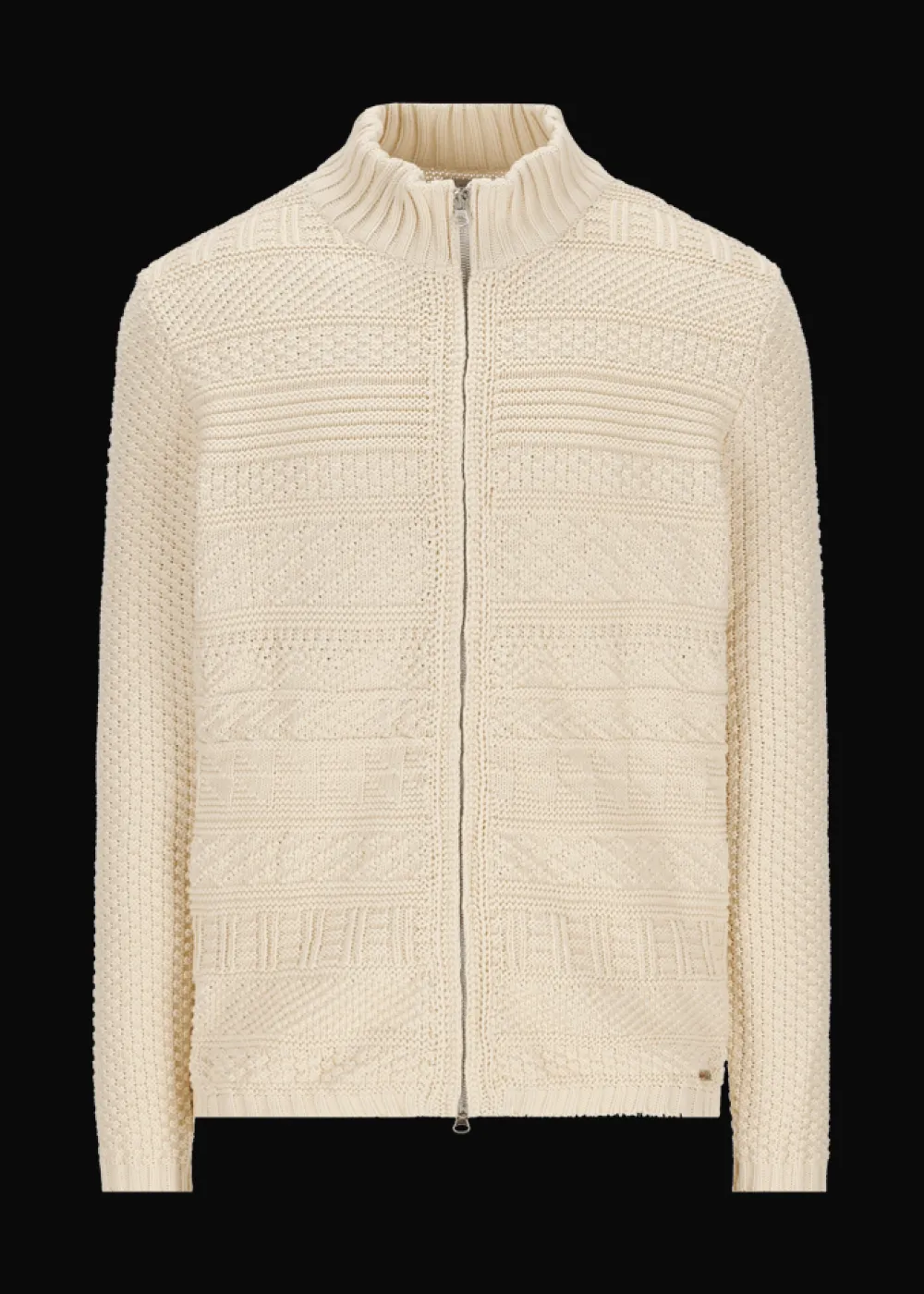 Herren Luis Trenker Strickjacke Mit Stehkragen Luwall
