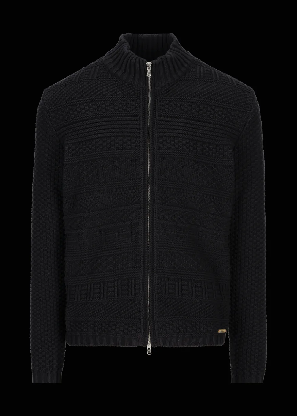Herren Luis Trenker Strickjacke Mit Stehkragen Luwall