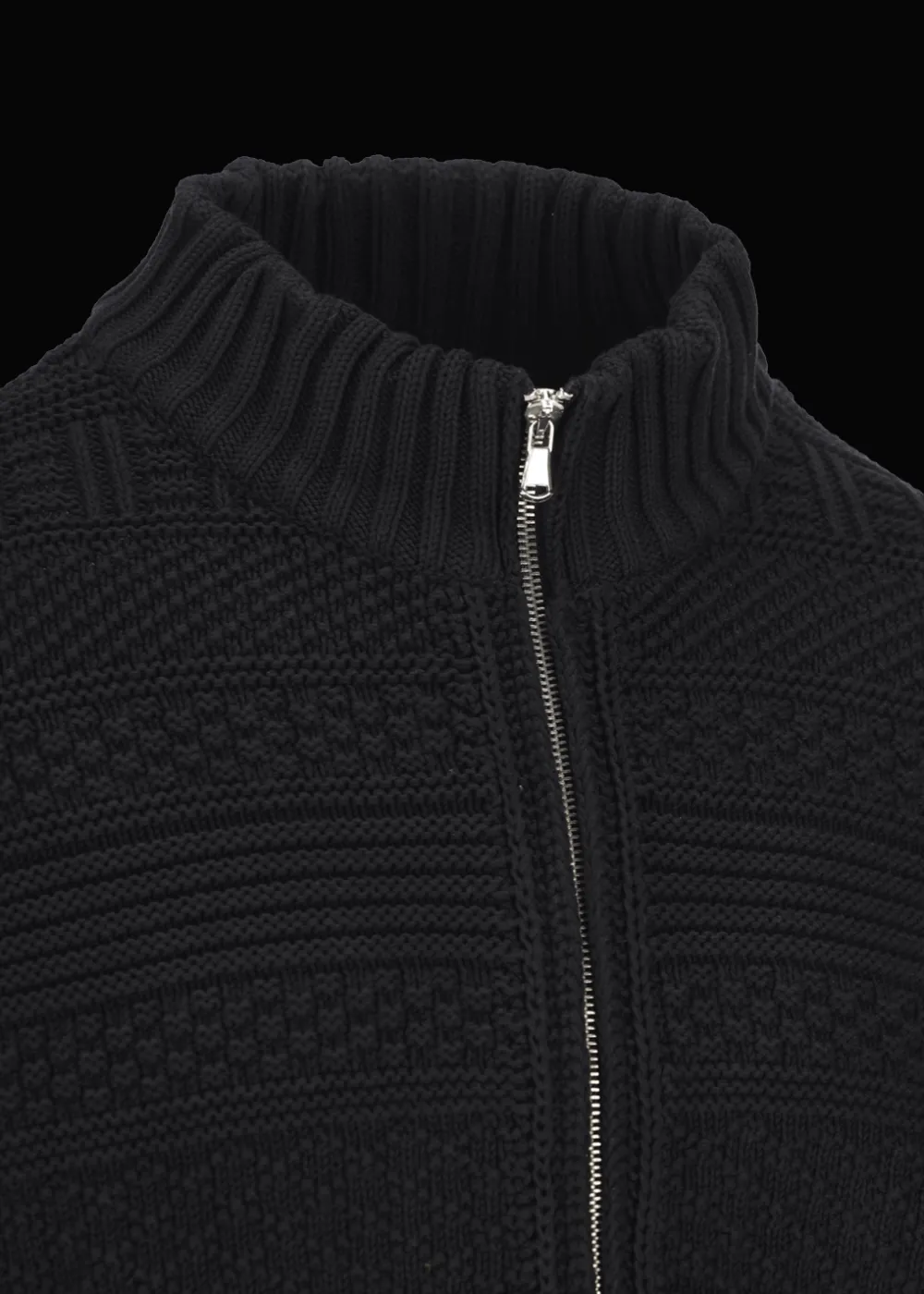 Herren Luis Trenker Strickjacke Mit Stehkragen Luwall