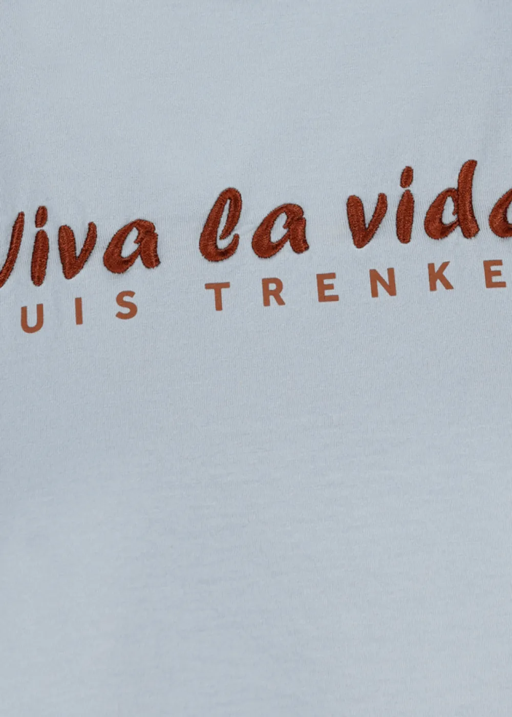 Damen Luis Trenker T-Shirt Mit Gesticktem Slogan Viva La Vida
