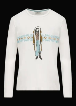 Damen Luis Trenker T-Shirt Mit Print Und Stickerei Ludina