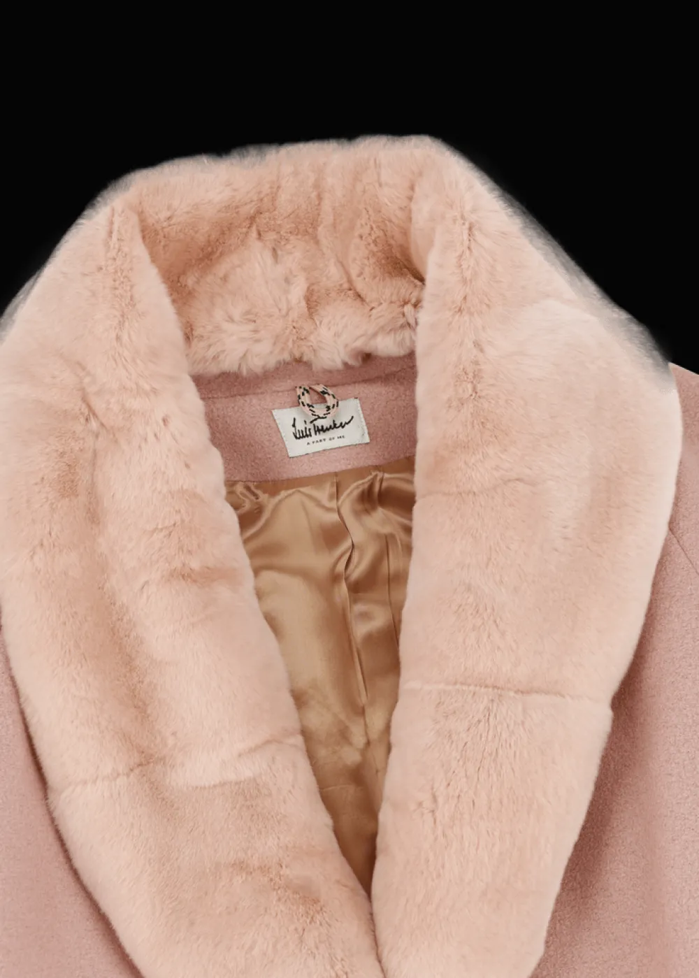 Damen Luis Trenker Walk-Mantel Mit Pelzkragen Lufrida