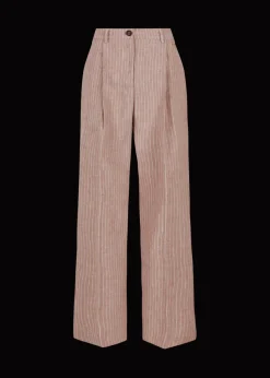 Damen Luis Trenker Weite Bundfaltenhose Mit Nadelstreifen Luxara