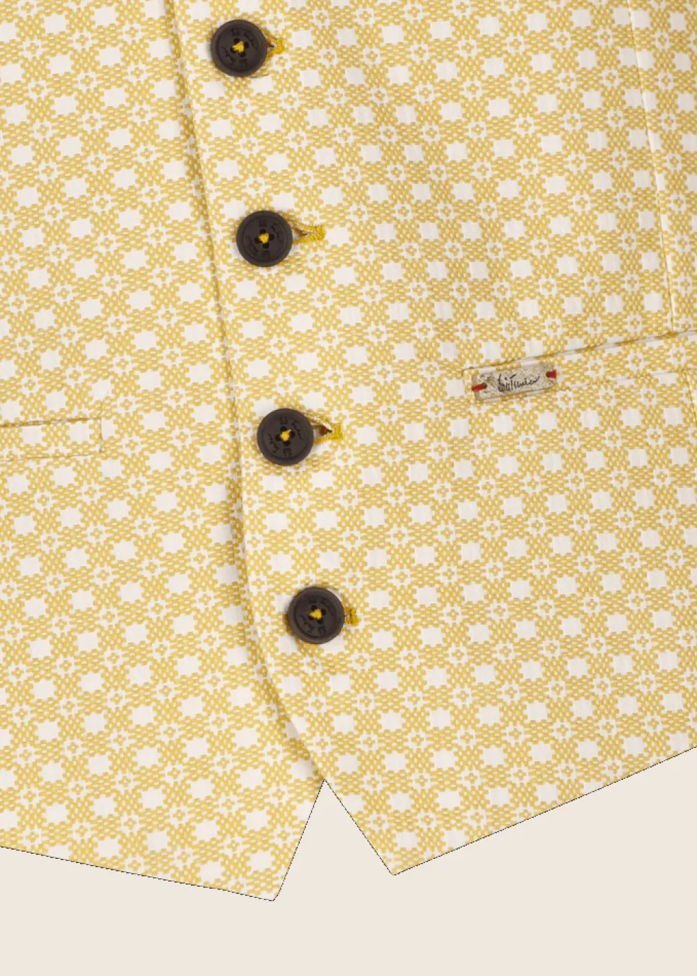 Herren Luis Trenker Weste Aus Baumwolljacquard Lusebastian